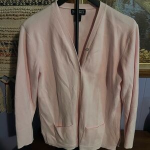 Lands' End Light Pink Knit Cardigan